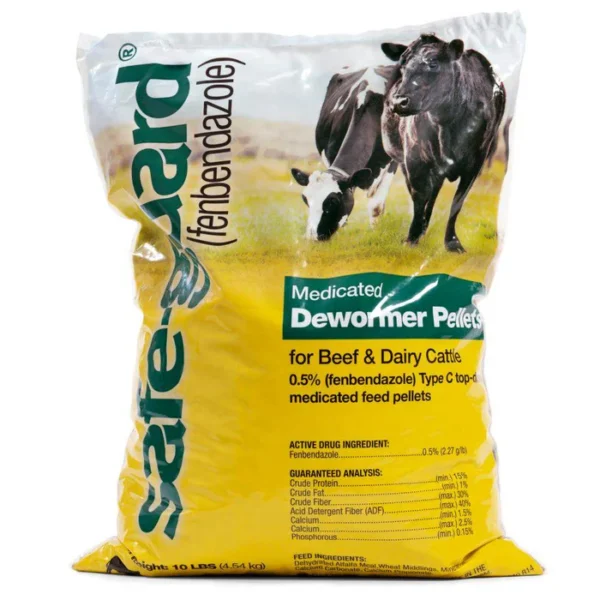 Merck Animal Health Safe-Guard Dewormer 0.5% Alfalfa-Based Pellets 10lb