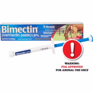 Bimeda Bimectin Ivermectin 1.87% Paste Horse Dewormer, 0.21-oz tube